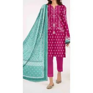 3PC-Digital Printed Lawn Suit PS9414