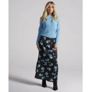 Aqua Butterfly Aline Skirt