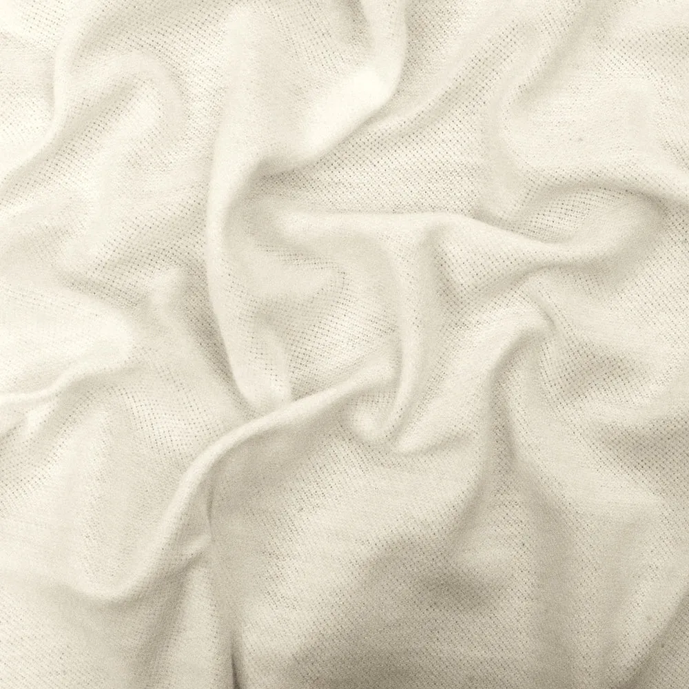 Basic White texture Polyester Cotton Pique Knit Fabric