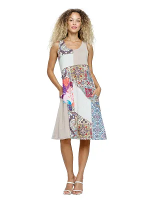 Boho Dress A-Line Patchwork