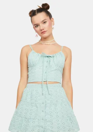 Breezy Hour Ruched Crop Top