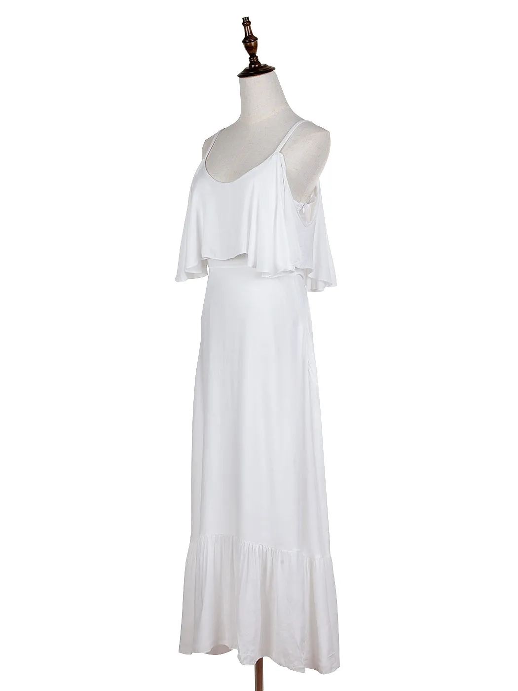 Breezy Spaghetti Strap Layer Maxi Dress