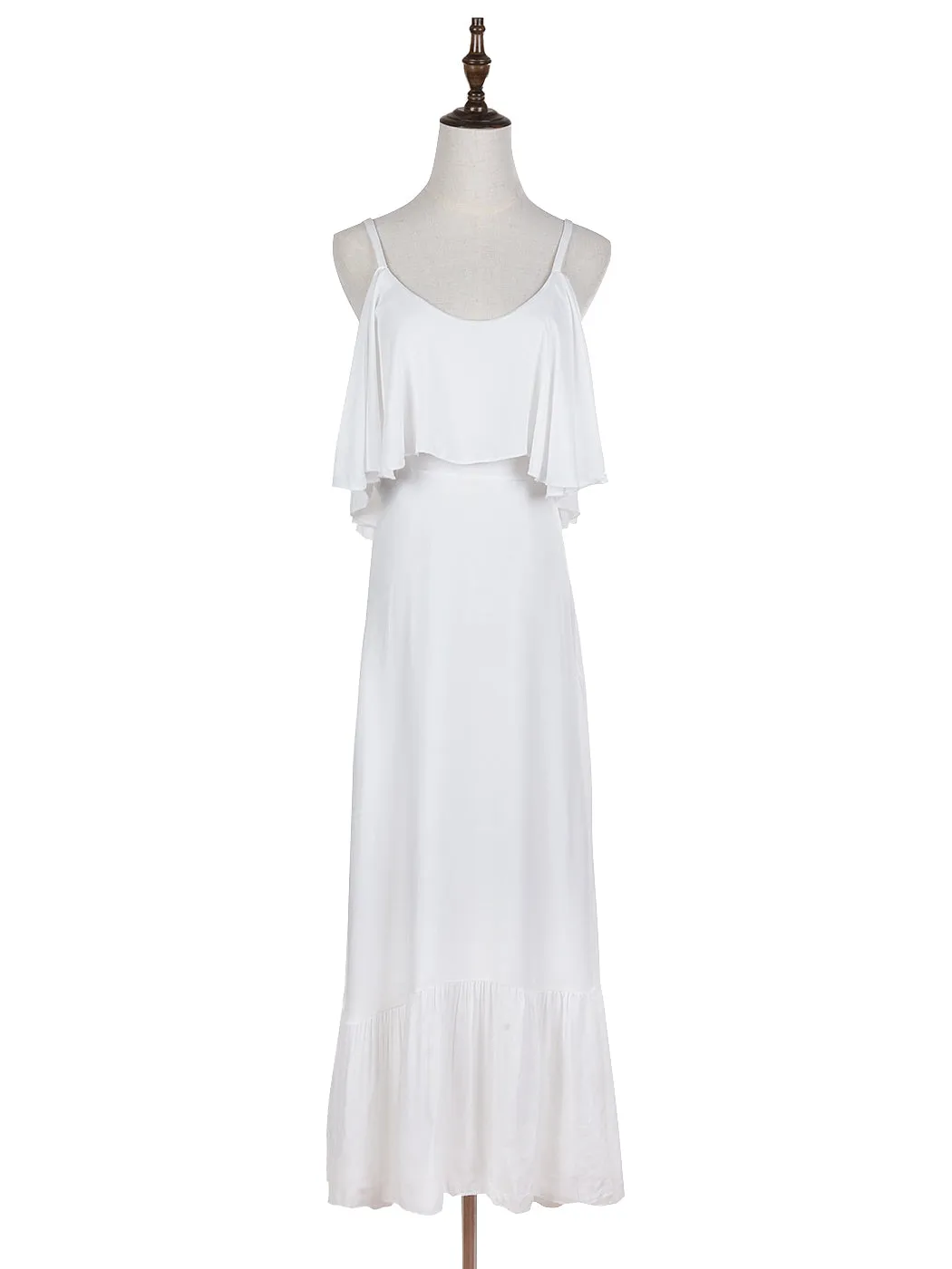 Breezy Spaghetti Strap Layer Maxi Dress
