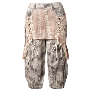CAMO CAPRIS WITH MESH OVERLAY / CAMO/BEIDGE