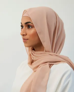 Chiffon Hijab Set - Cream