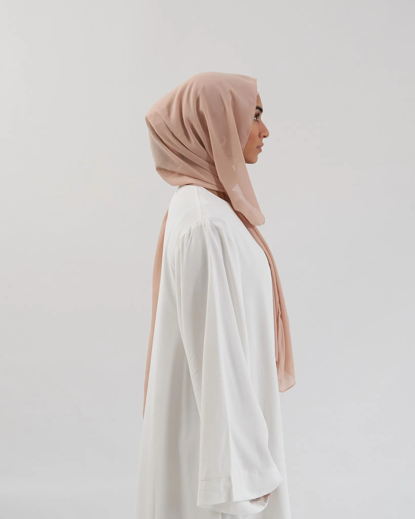 Chiffon Hijab Set - Cream