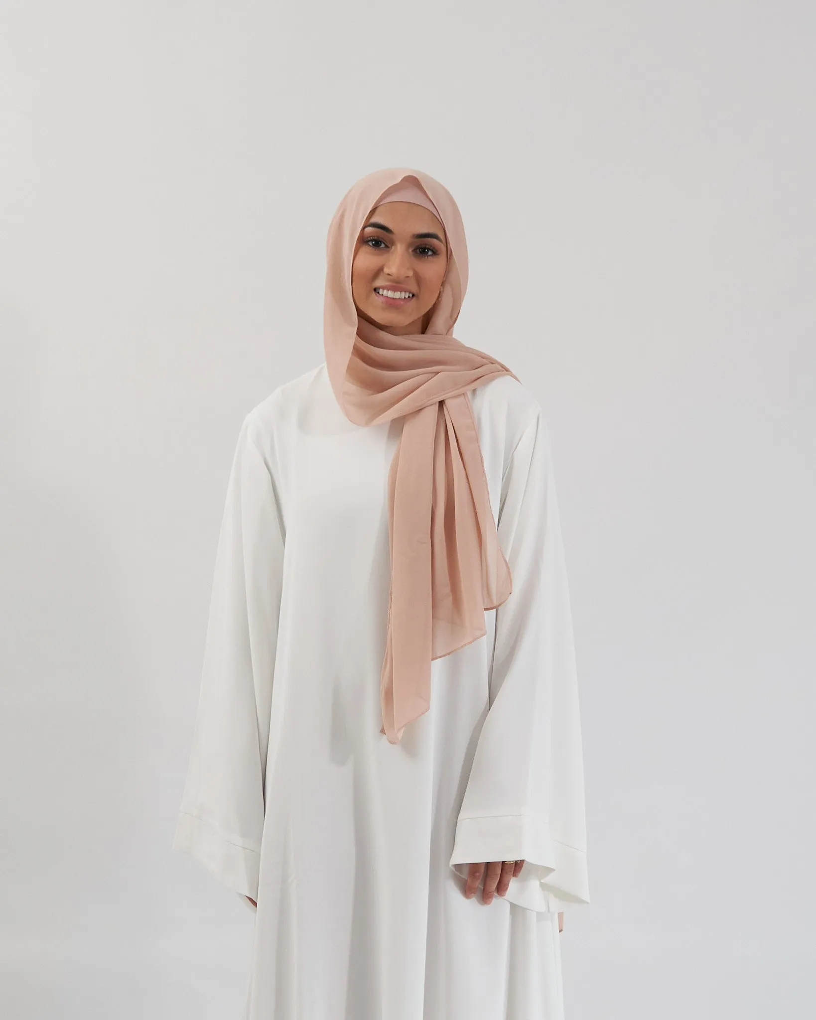 Chiffon Hijab Set - Cream