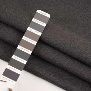 Dark gray ribbed knit