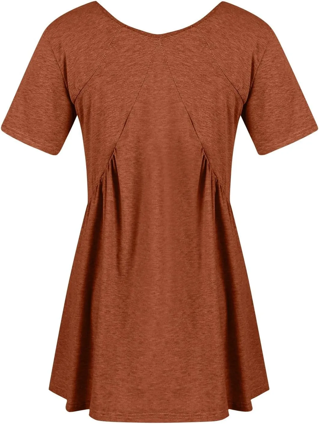 Dresses for Women Plus Size Casual Short Sleeve V Neck Mini Dress Summer Loose Fit Ruffle Hem Dresses 2025
