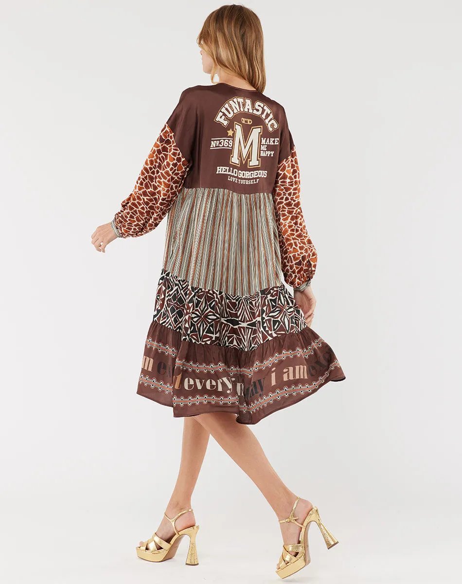 Eden Layered Chocolate Dress