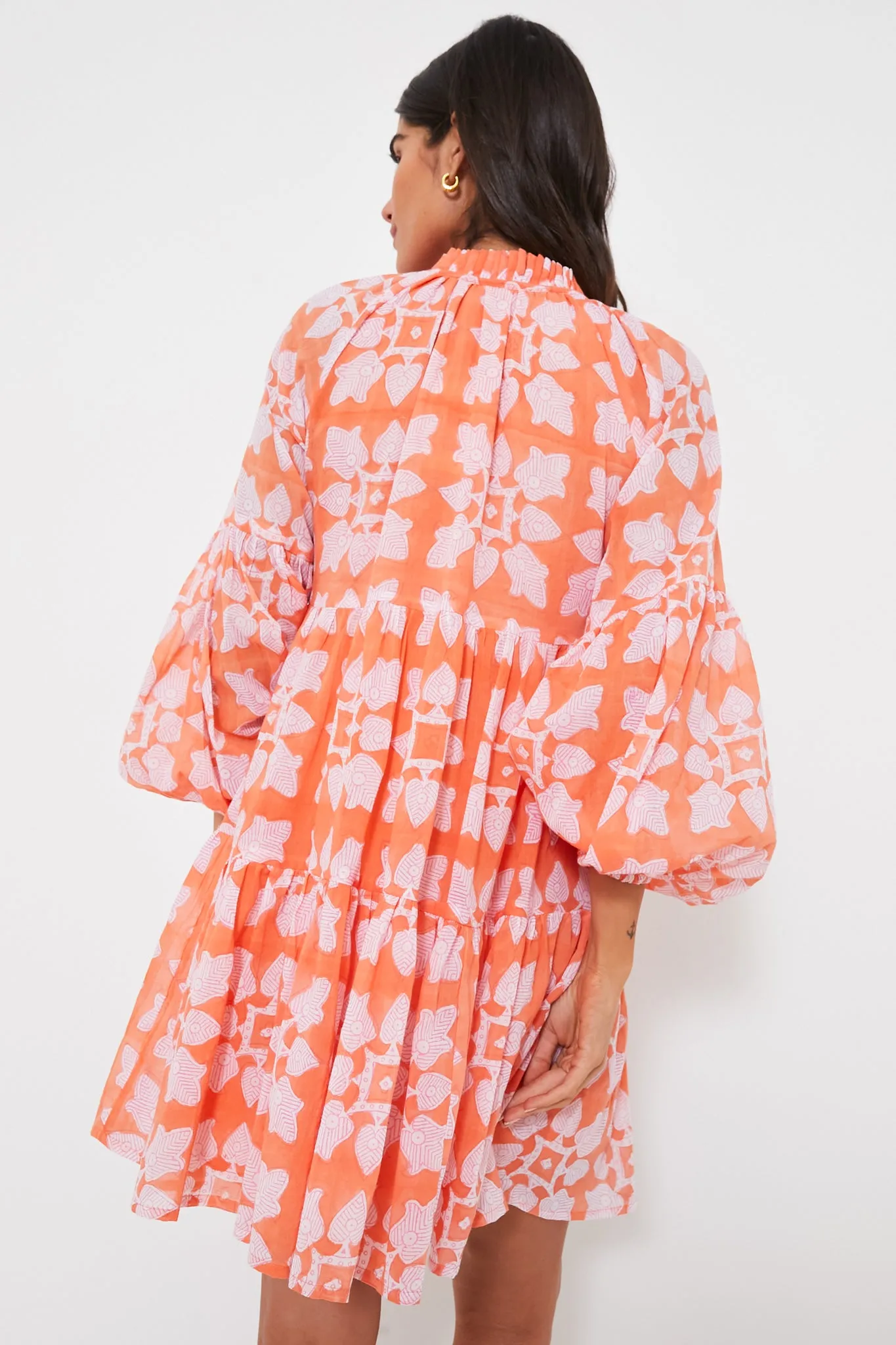 Exclusive Tigerlily Balloon Sleeve Short Dress