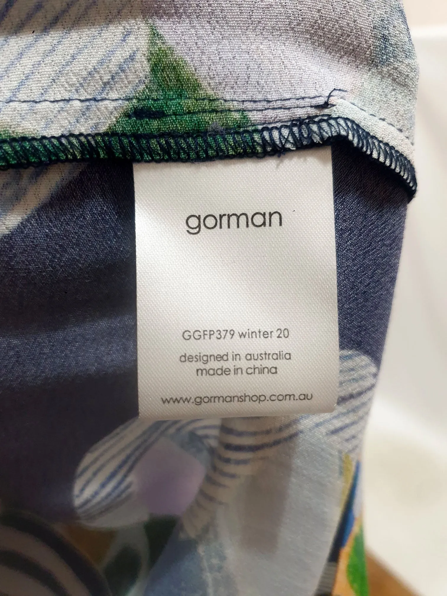 Gorman   Julia Flanagan navy unique print skirt size 10