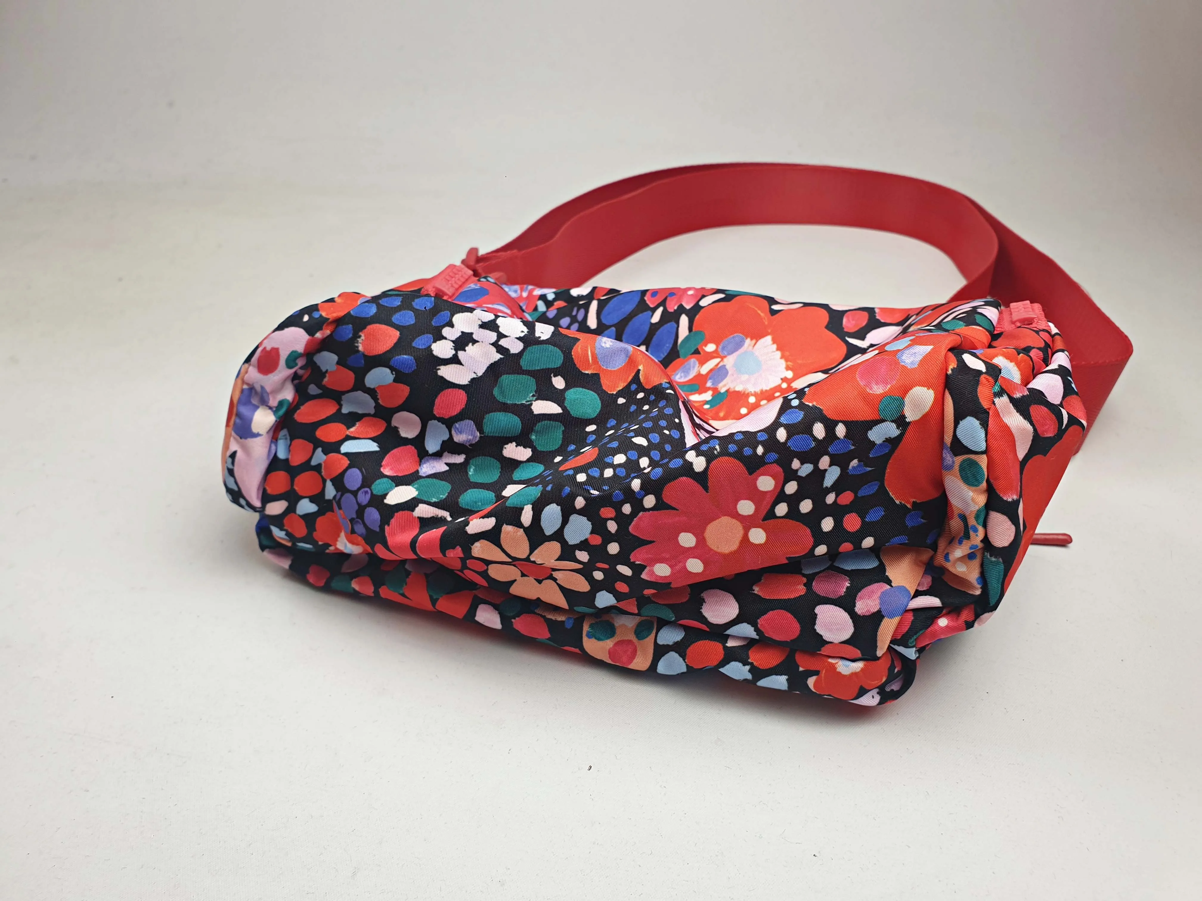 Gorman red floral adjustable small bag