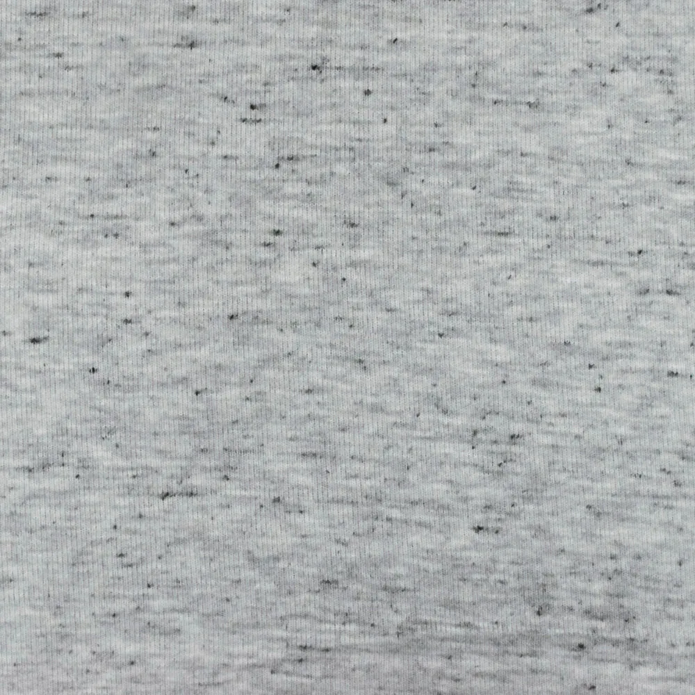 Gray-Black Spots Texture Slubbed Jersey Knit Fabric