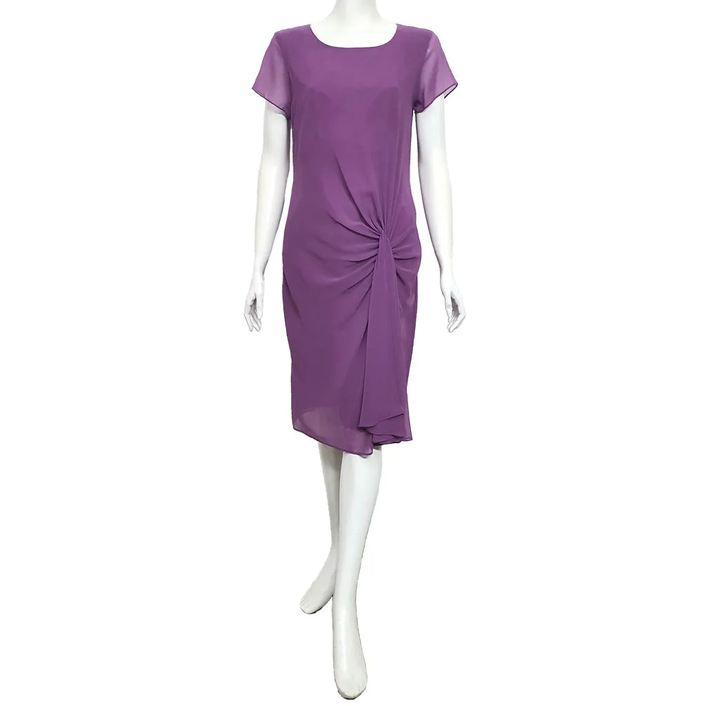 Joan Allen Chiffon Dress in Purple