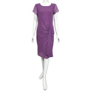 Joan Allen Chiffon Dress in Purple
