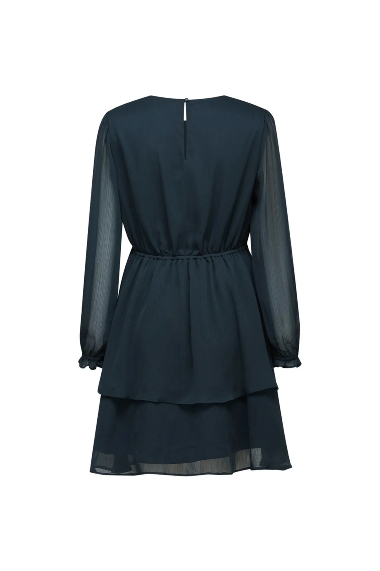 Layered Hem Chiffon Dress