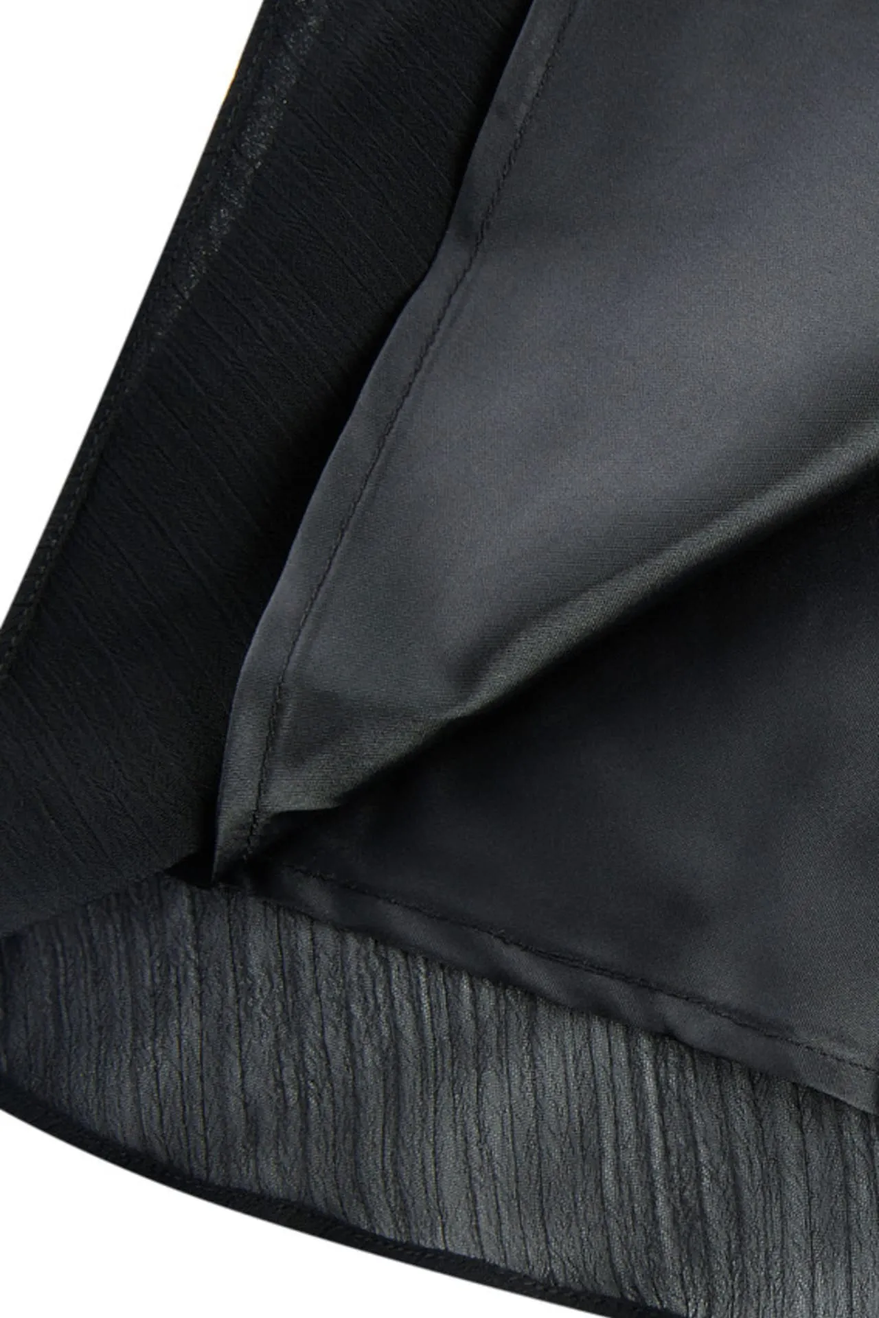 Layered Hem Chiffon Dress