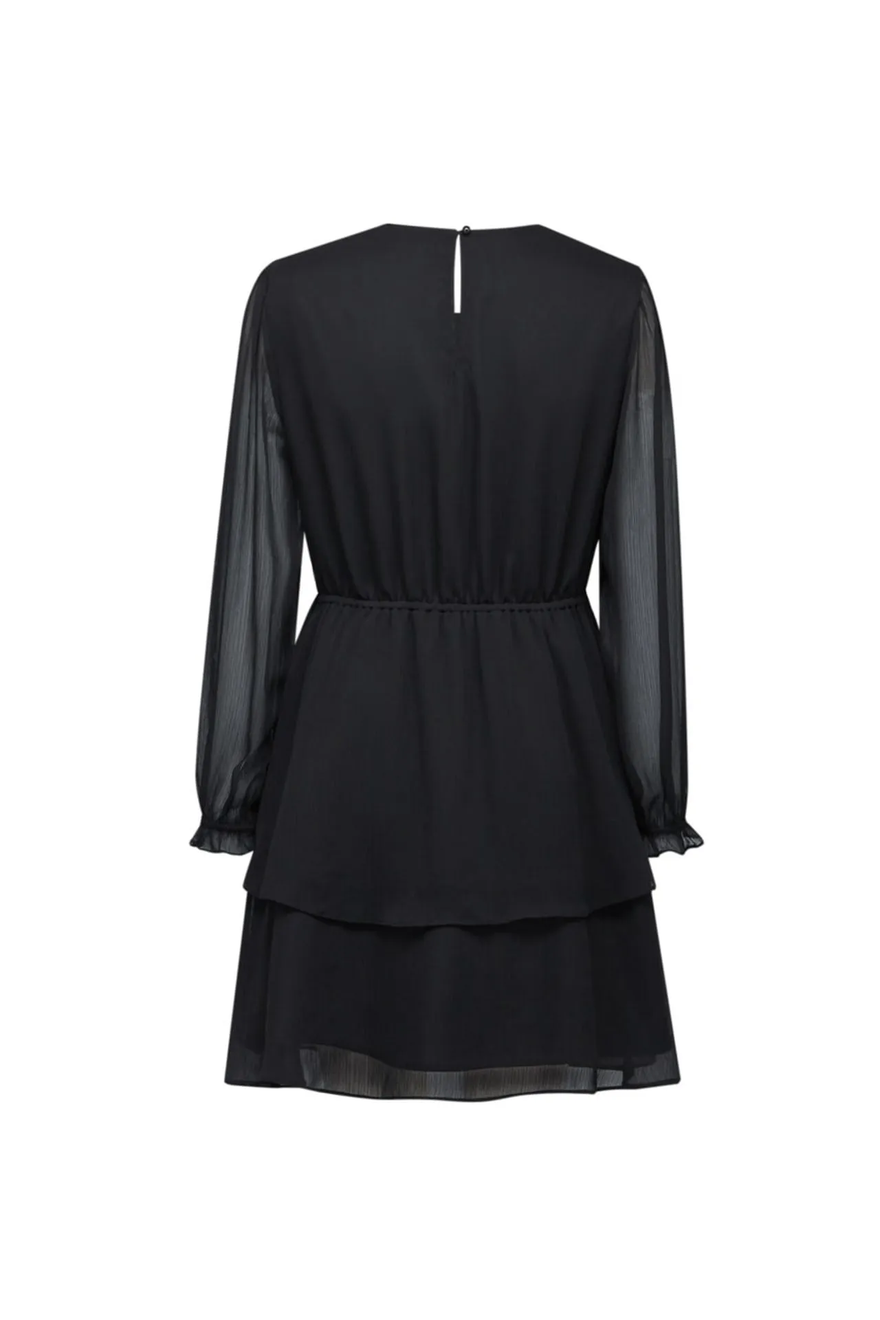 Layered Hem Chiffon Dress