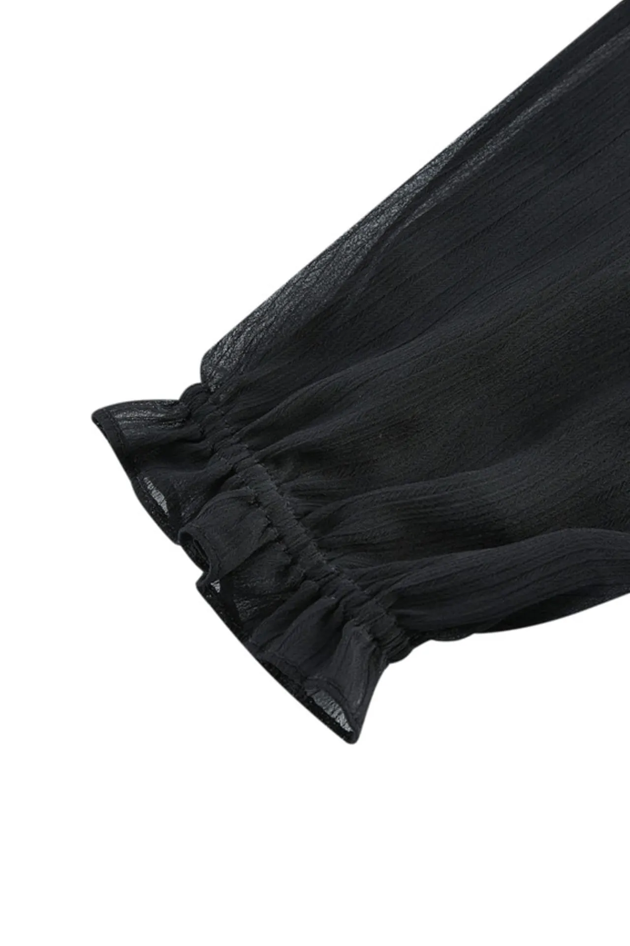 Layered Hem Chiffon Dress
