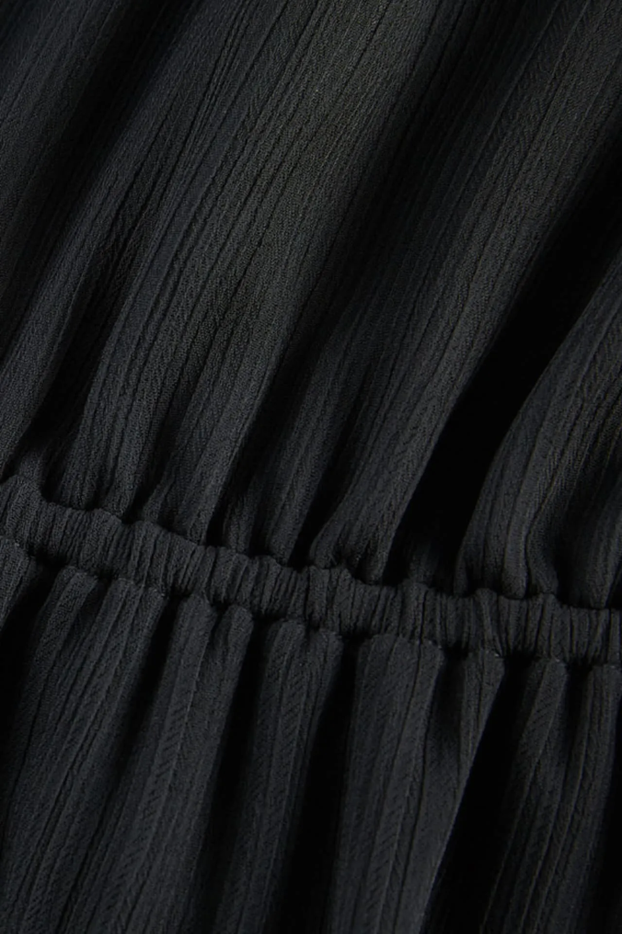 Layered Hem Chiffon Dress