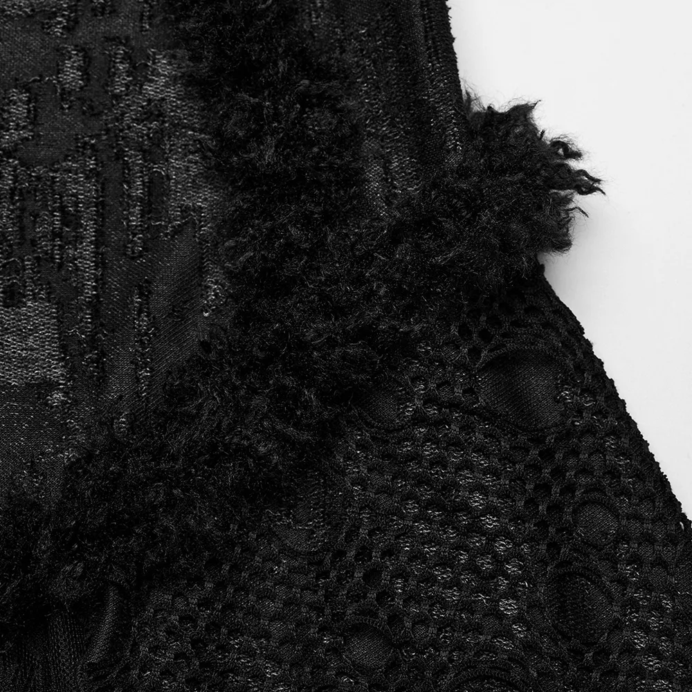 Layered Lace Gothic Elegance Long Slim Fit Dress