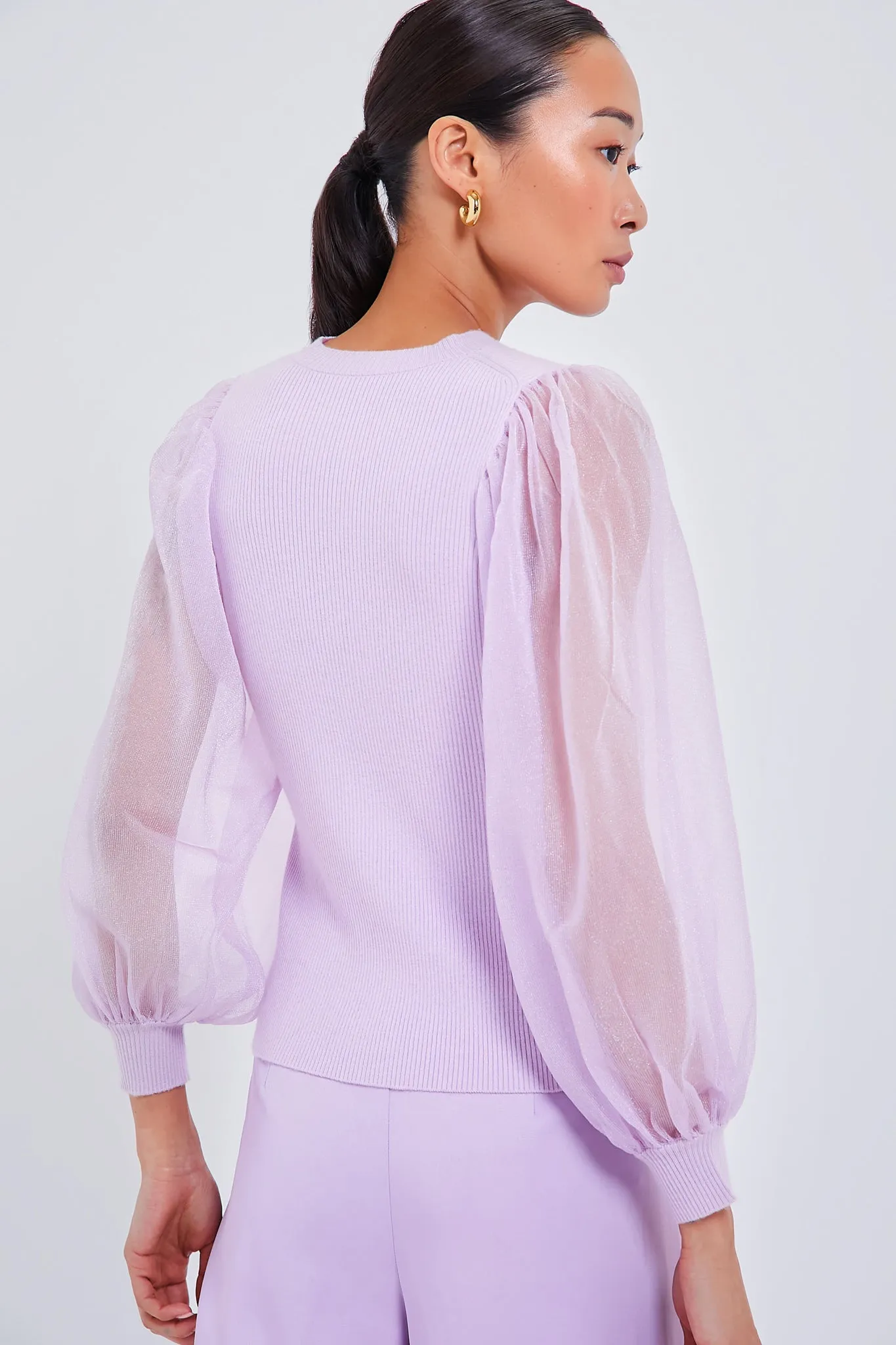 Lilac Knit Betsy Blouse