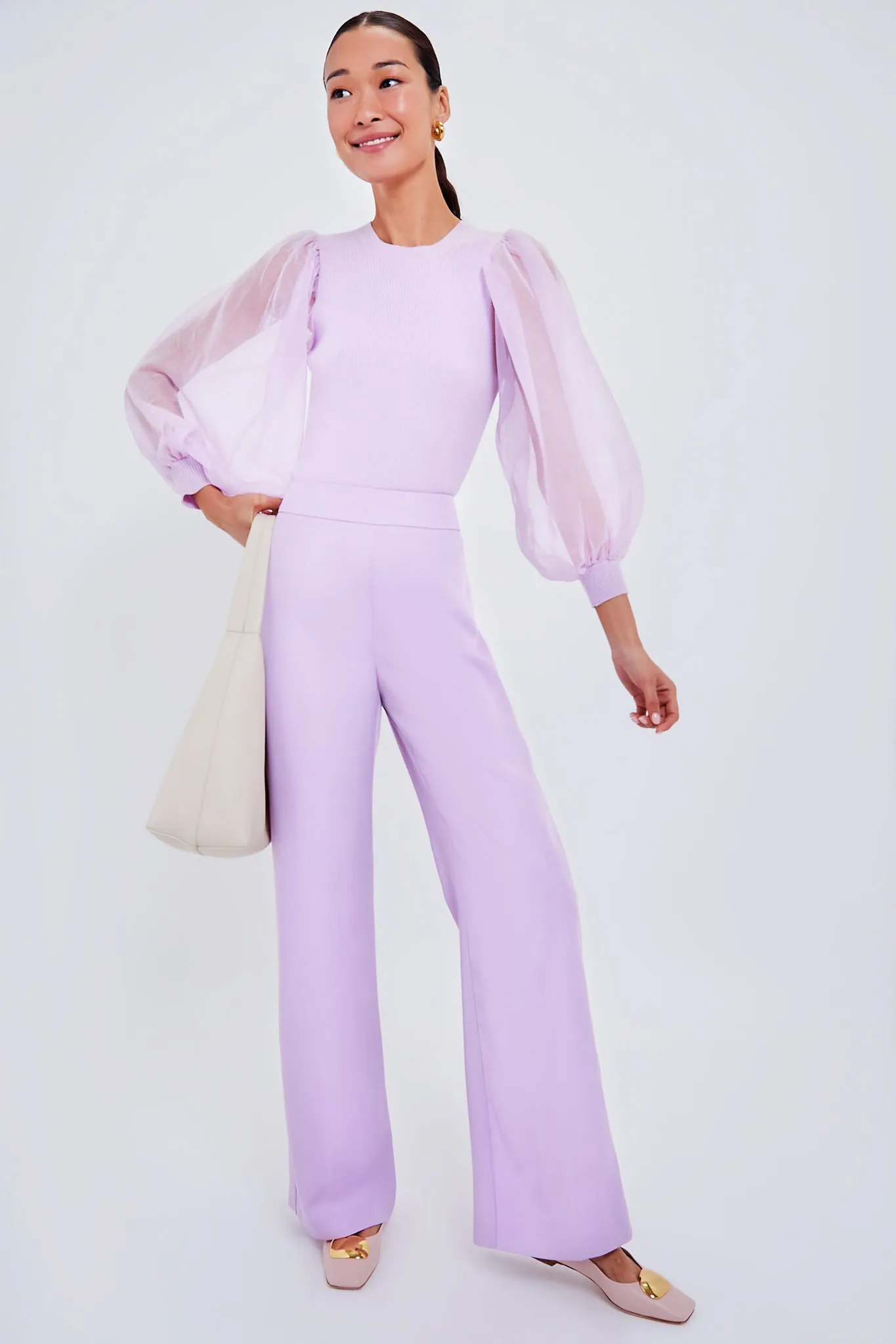 Lilac Knit Betsy Blouse