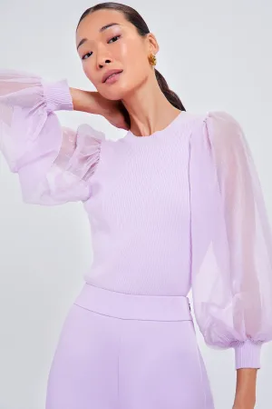 Lilac Knit Betsy Blouse