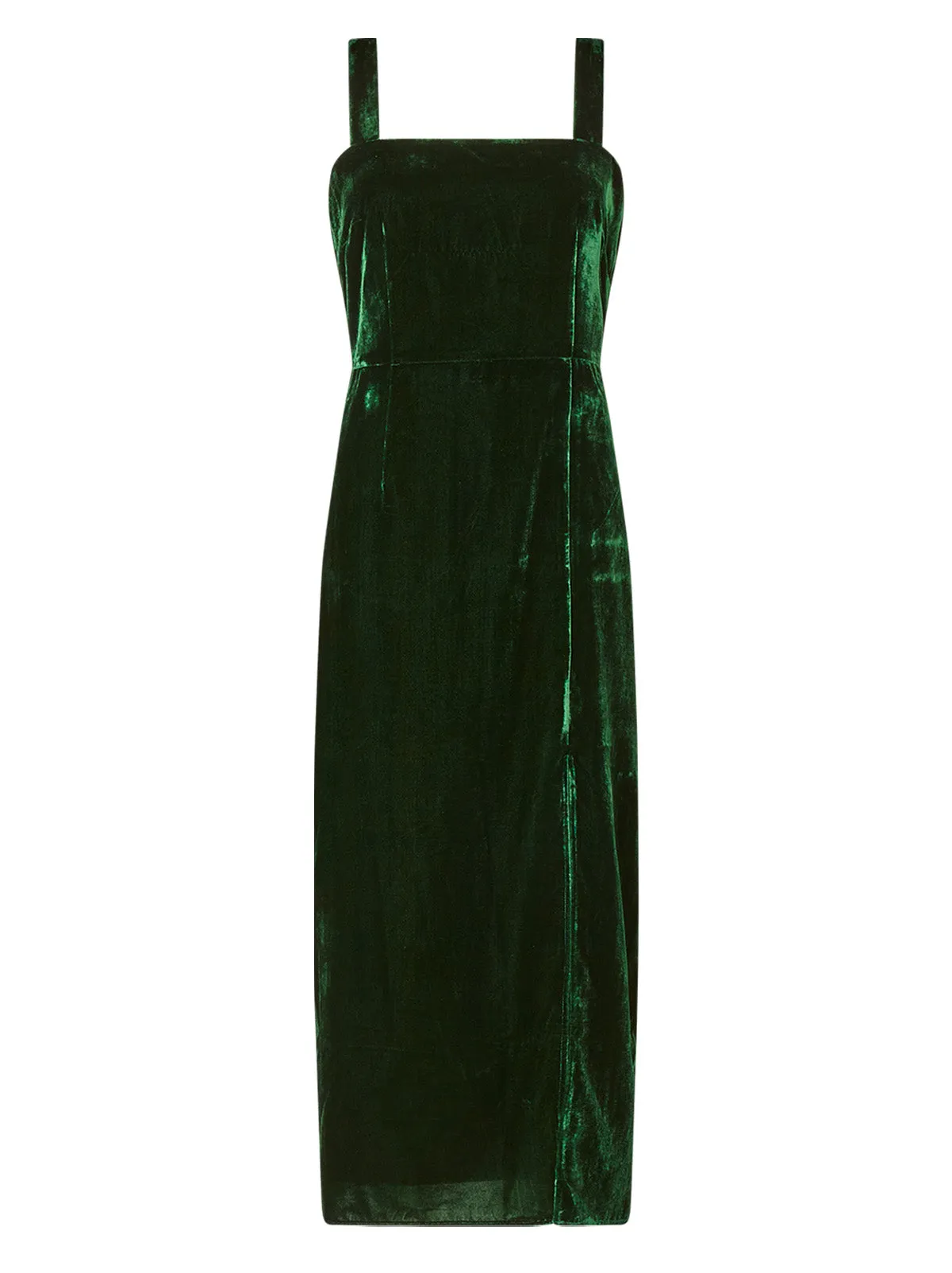Mara Green Velvet Dress