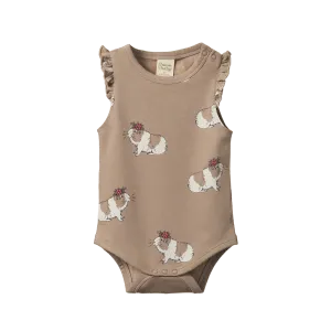 NATURE BABY FLEUR BODYSUIT MOON FLOWER GALA PRINT