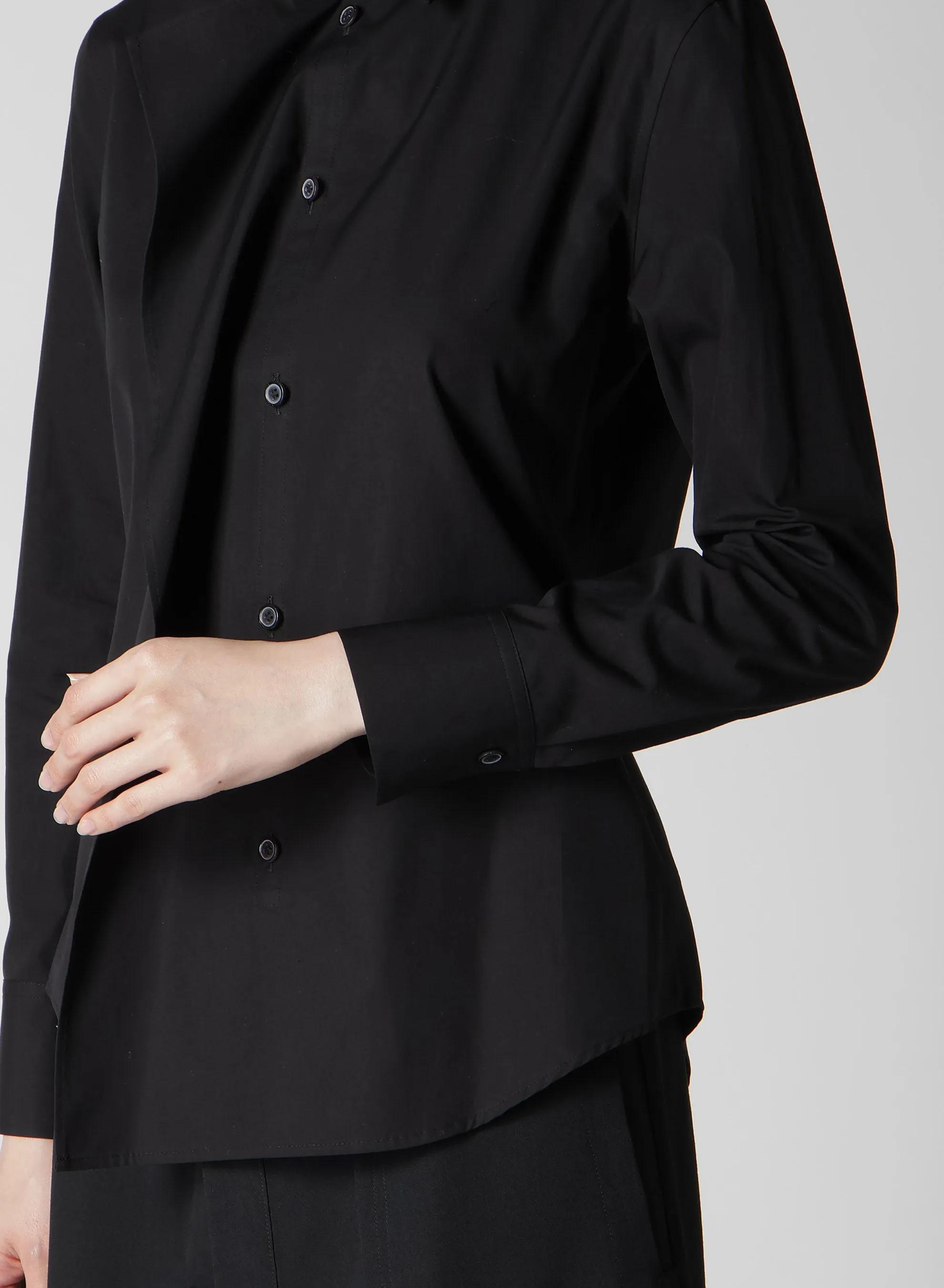 P100/2 BROAD RUFFLE DETAIL SHIRT