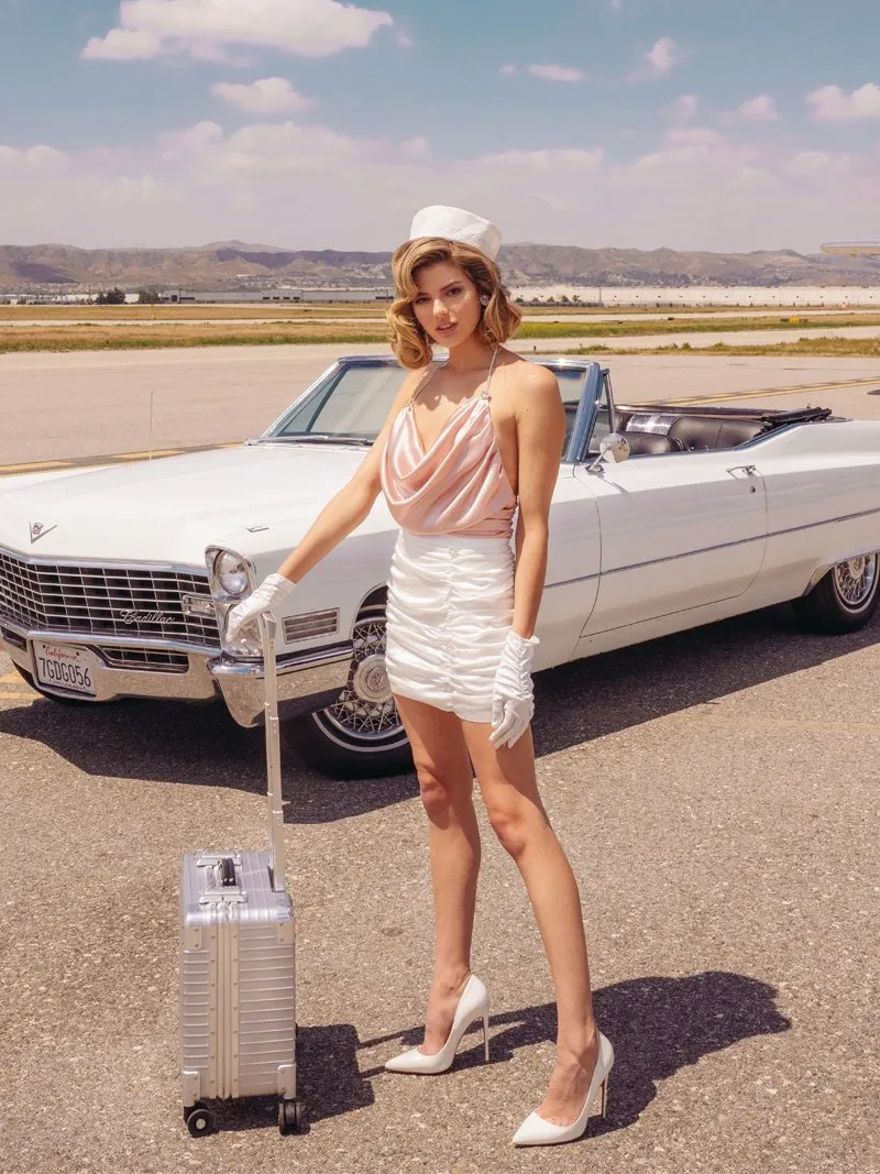 Paloma Satin Skirt White