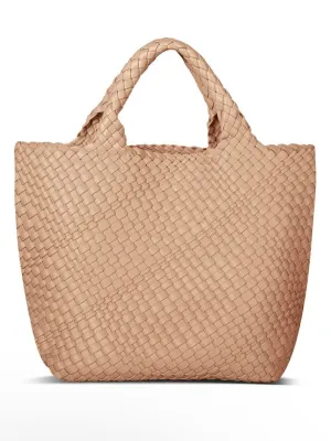 Peach faux leather boho handbag