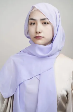 Plain Chiffon Hijab - Purple