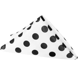 Polka Dot 20"x20" Satin Napkin - Black & White
