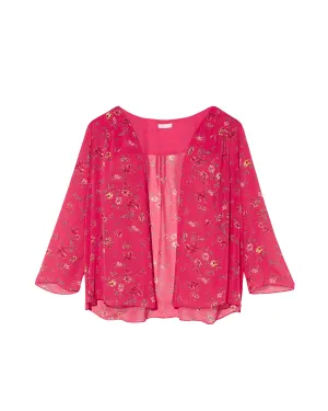 Posey Kimono | Magenta / Ivory