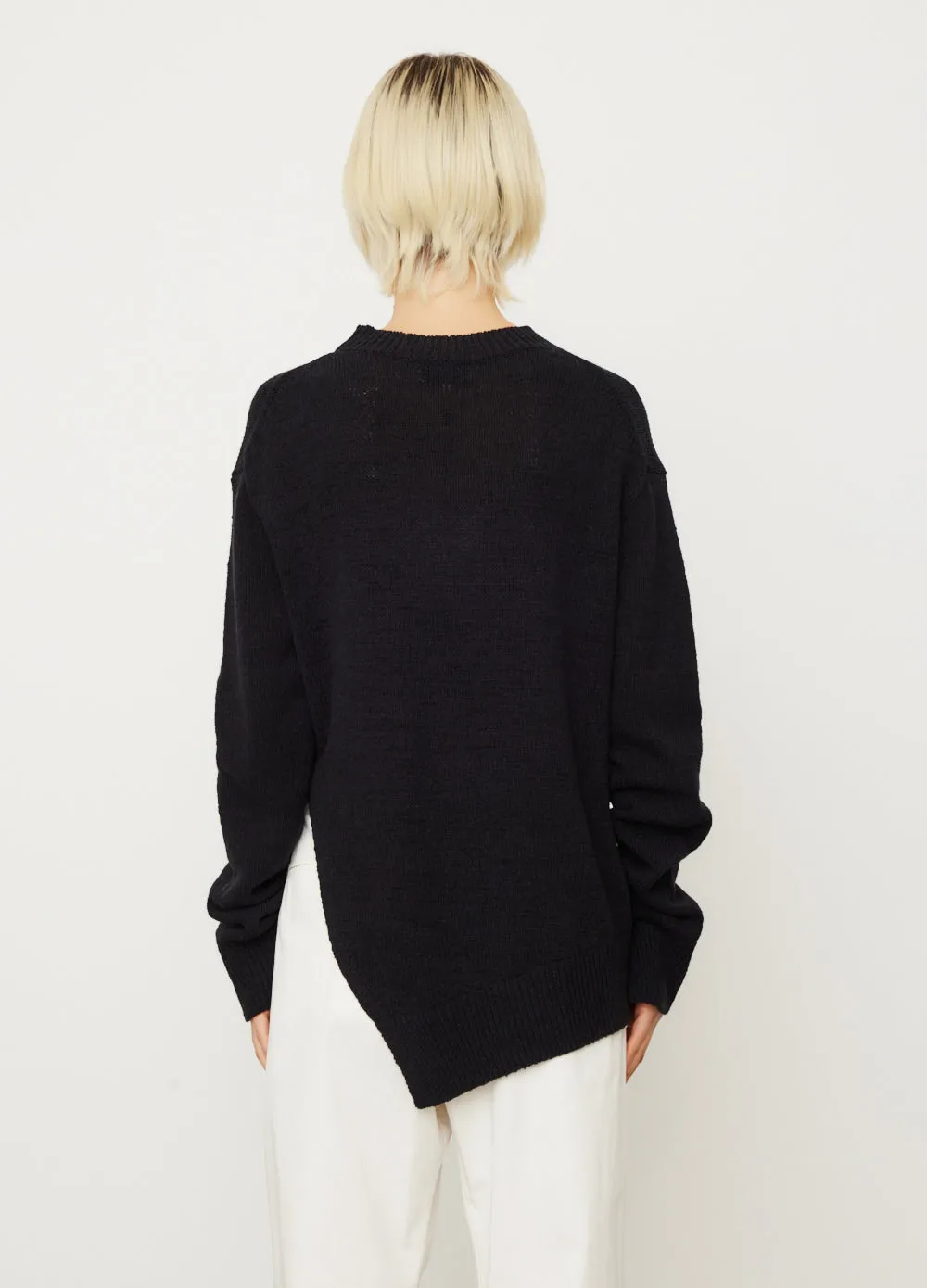 Sanpo Asymmetric Hem Knit