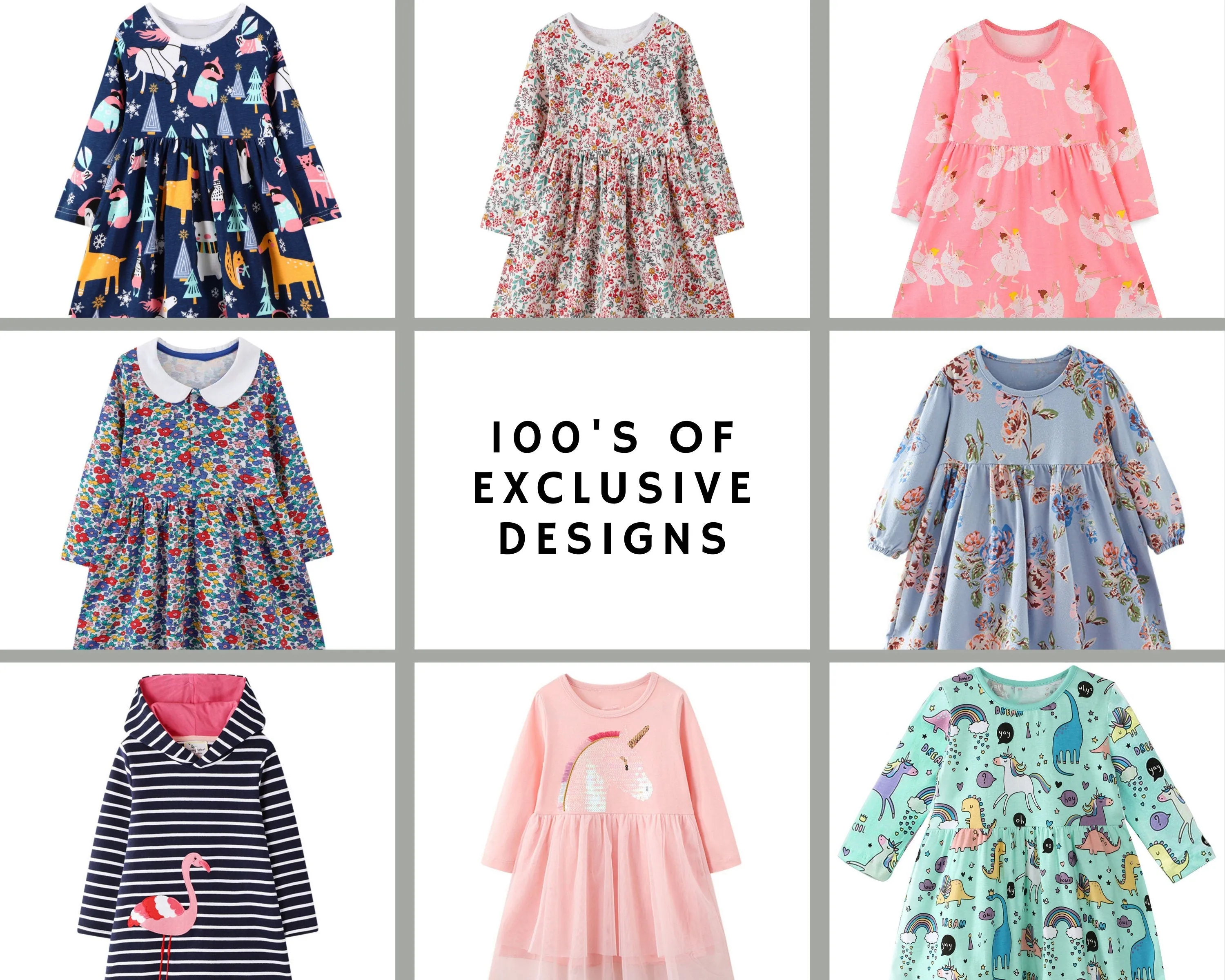 Short Sleeve Beautiful Flamingos Striped Dress Girls Dress | Toddler Kid Baby Girl Dress Gift Princess Girl Summer Dresses Cloths 2-8 Years