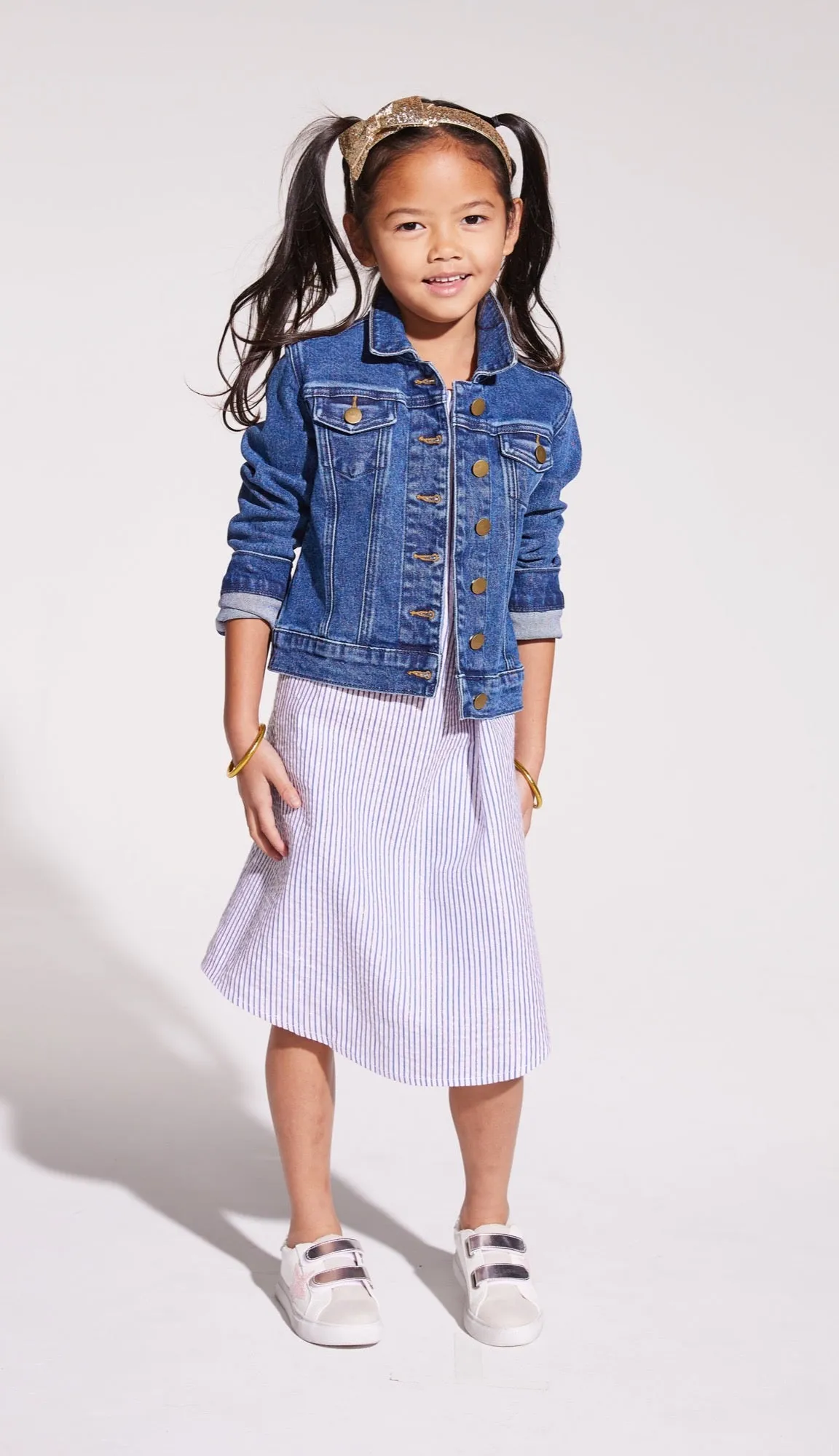 Sloop Dress - Blue Sparkle Seersucker