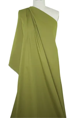 Stretchy Cotton Broadcloth - Bright Olive