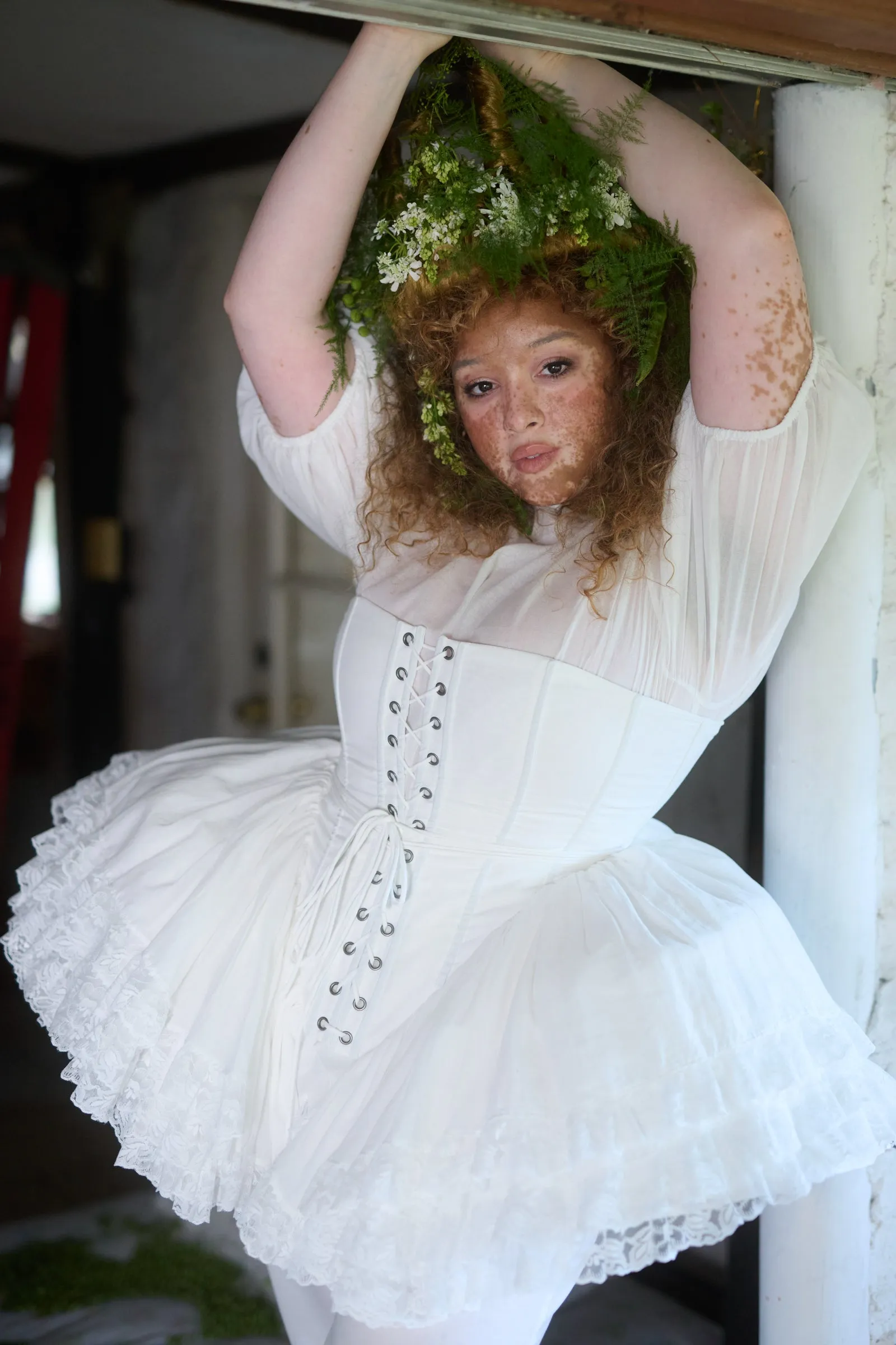 The Ivory Ruffle Cage