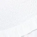 Unique Vintage White Shirred Skirt Swim Bottom