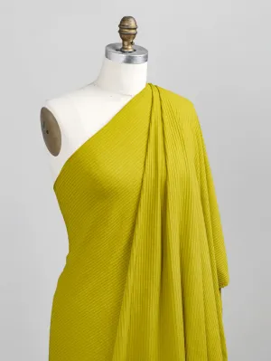 Wide Rib EcoVero Viscose Knit - Chartreuse - Swatch