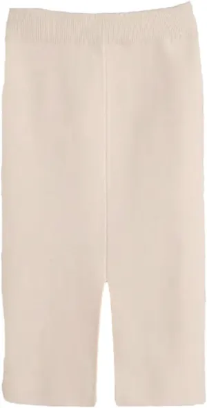 Women Bodycon Split Pencil Skirt Autumn Winter Casual High Waist Slim Knit Skirts