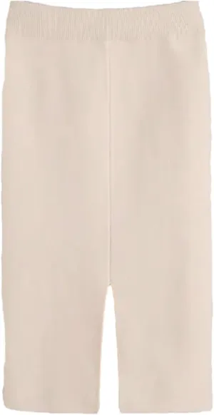 Women Bodycon Split Pencil Skirt Autumn Winter Casual High Waist Slim Knit Skirts