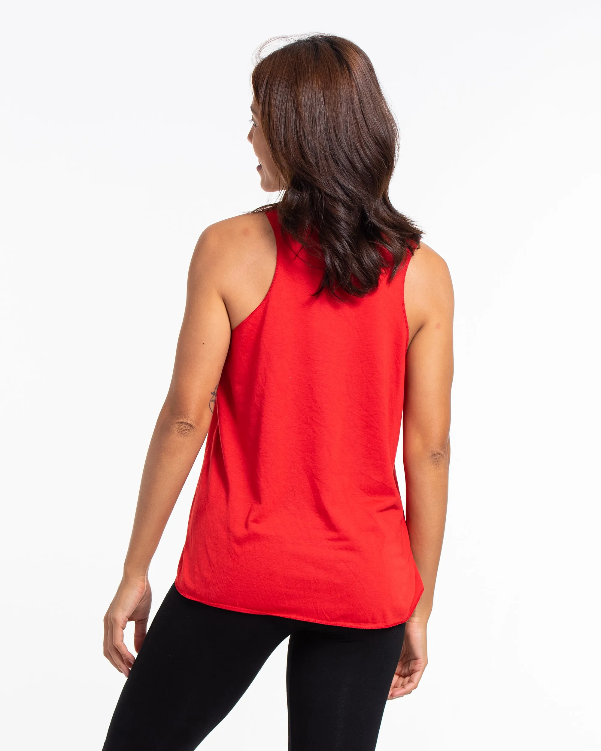 Womens Regal Elephant Tank Top in Red